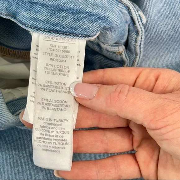 Good American Light Blue Straight Leg Jeans - Picture 7 of 12